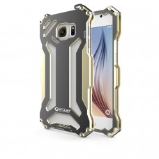 Samsung Galaxy S6 - R-Just Outdoor Ultra Light Aviation Aluminium Drop-Proof Metal Phone Protective Cover Case - Gold